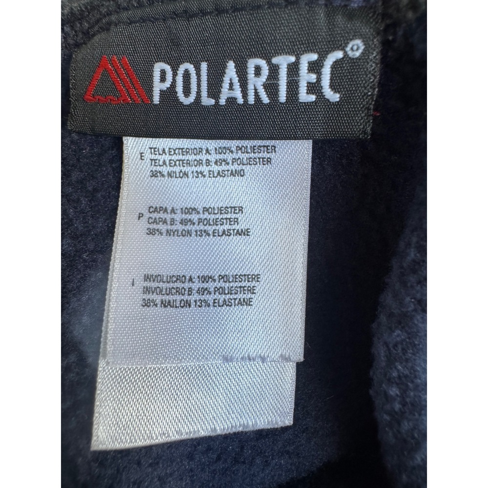 The North Face Fleece Pullover Mens L Navy Blue Flight Series Polartec 1/4 Zip - Picture 8 of 9